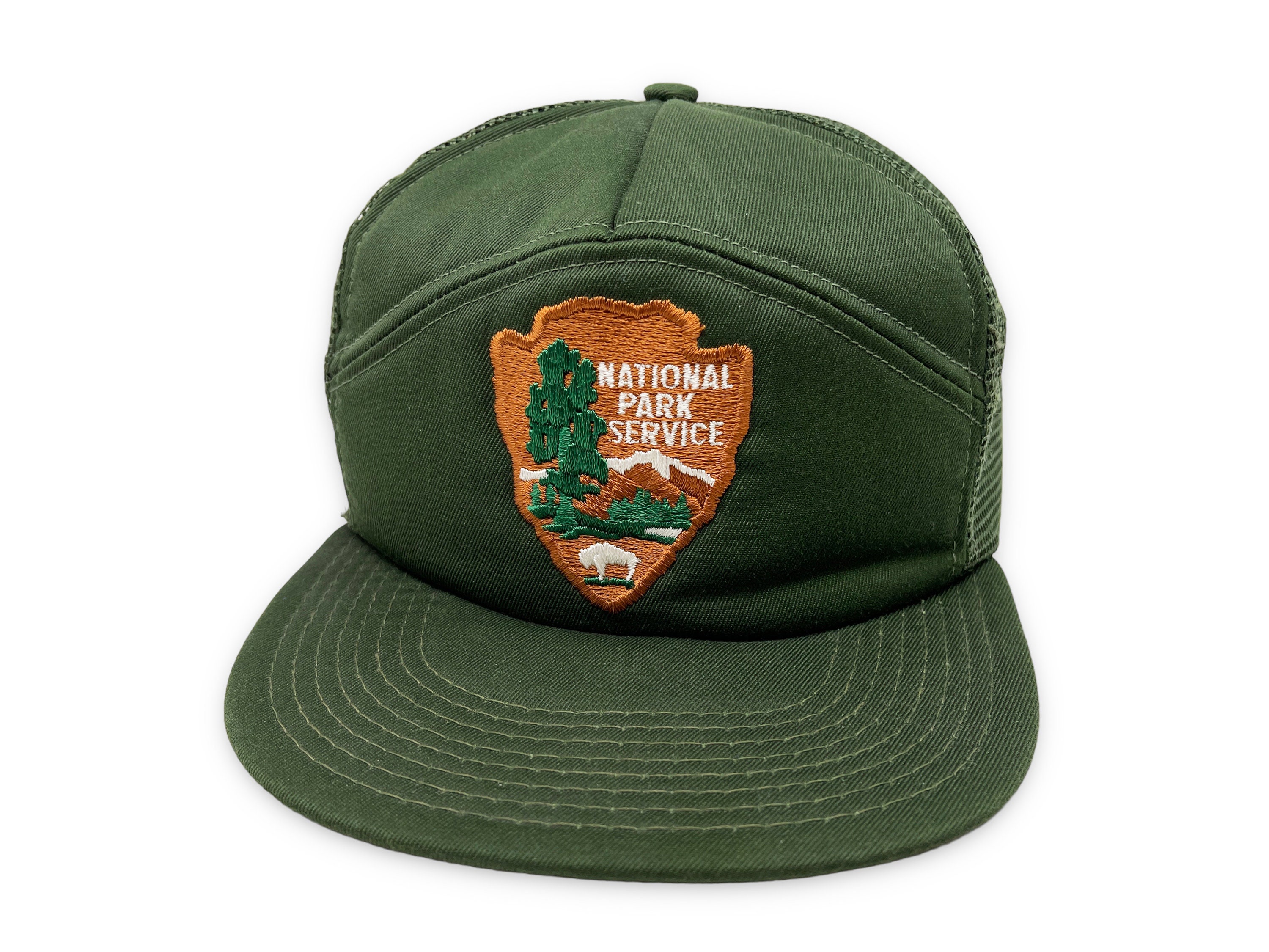 Vintage National Park Service Hat 80s Snapback Cap Trucker Ranger 