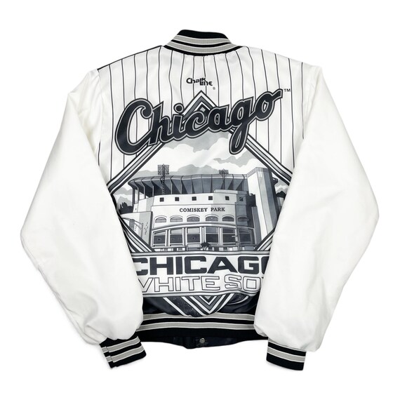 Vintage Chicago White Sox Jacket • 90s MLB Chalk Line Fanimation Comiskey Park • Size M