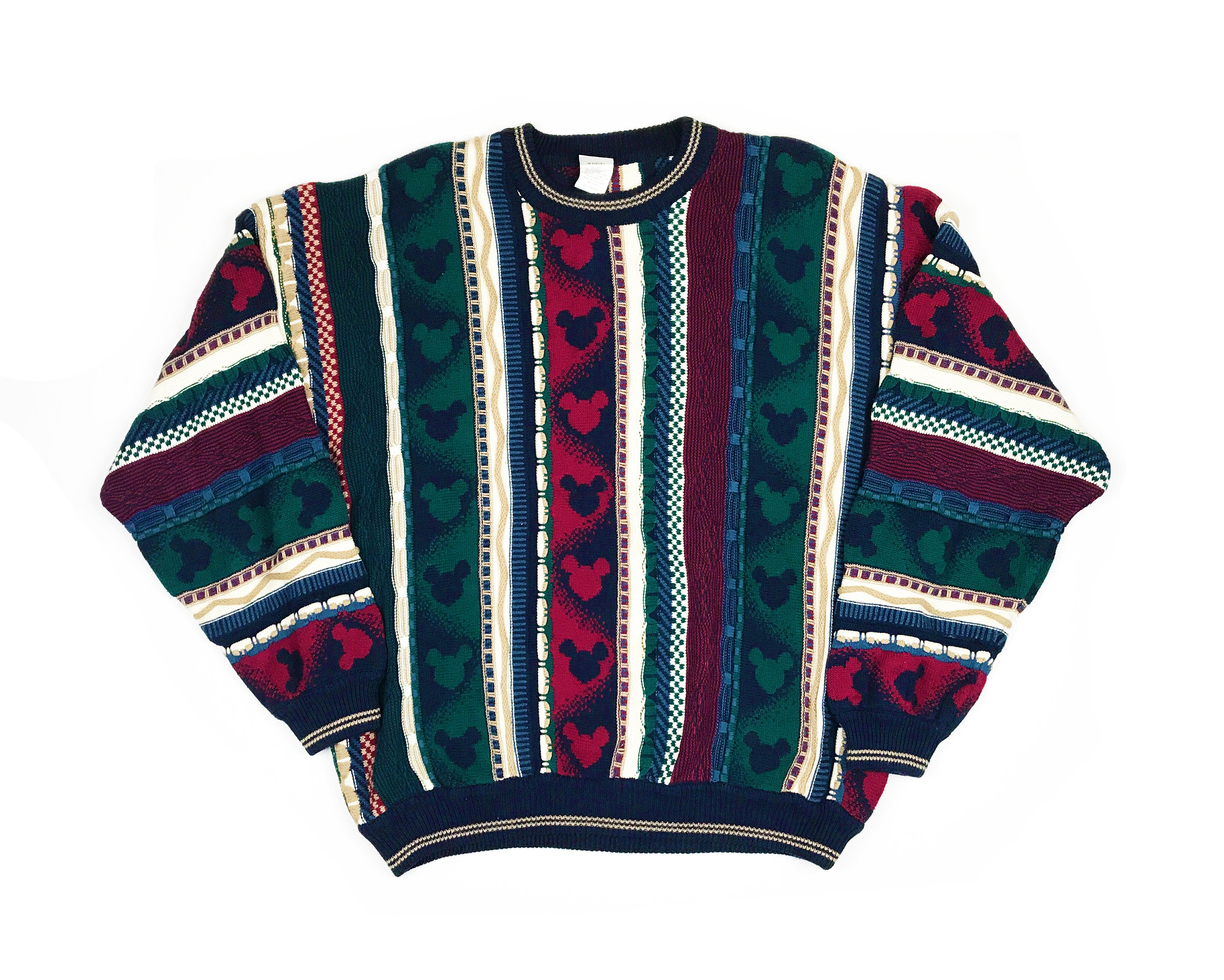 Vintage Mickey Mouse Sweater Coogi Style Disney 90s Clothing - Etsy