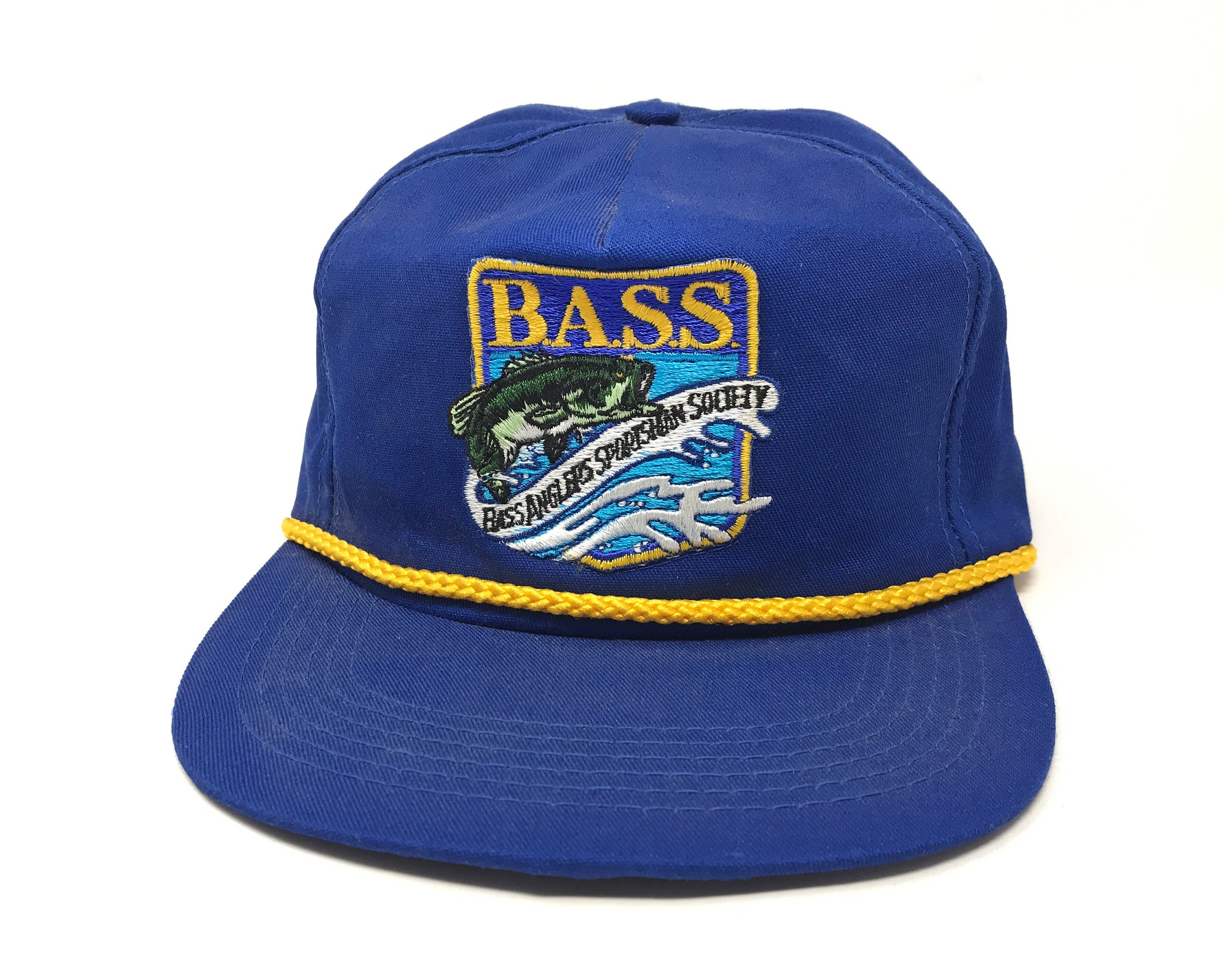 Vintage Fishing Snapback Hat 80s Cap Bass Angler's Sportsman