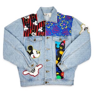 Vintage mickey mouse denim jacket - Etsy 日本
