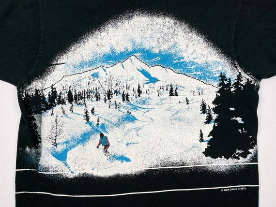 Vintage Skiing Shirt Vail Colorado 80s V7 - image 4