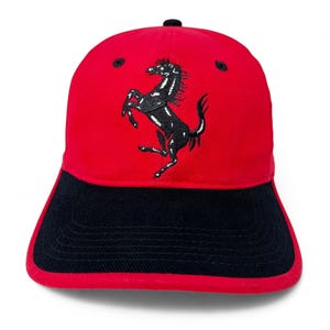 Vintage Ferrari Racing Hat 90s Strapback Cap B5