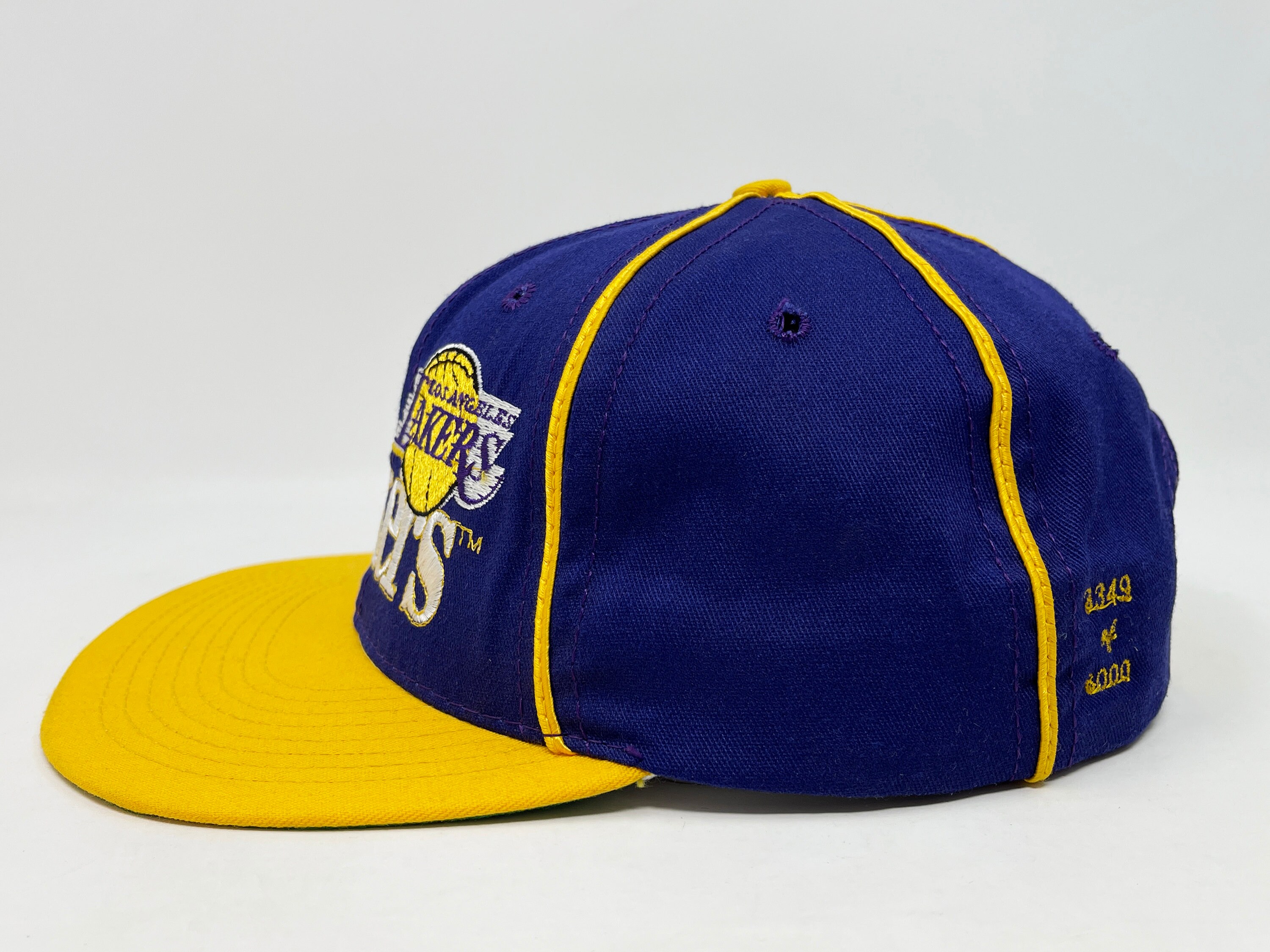 90s Los Angeles Lakers New Era hat - 7 1/2 - VintageSportsGear