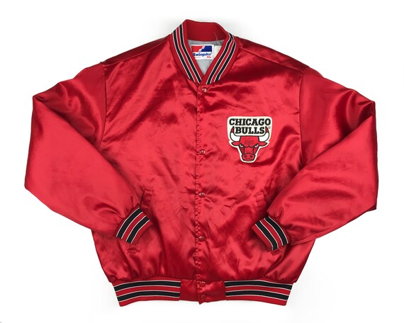 Vintage Chicago Bulls Bomber Jacket 90s NBA Michae