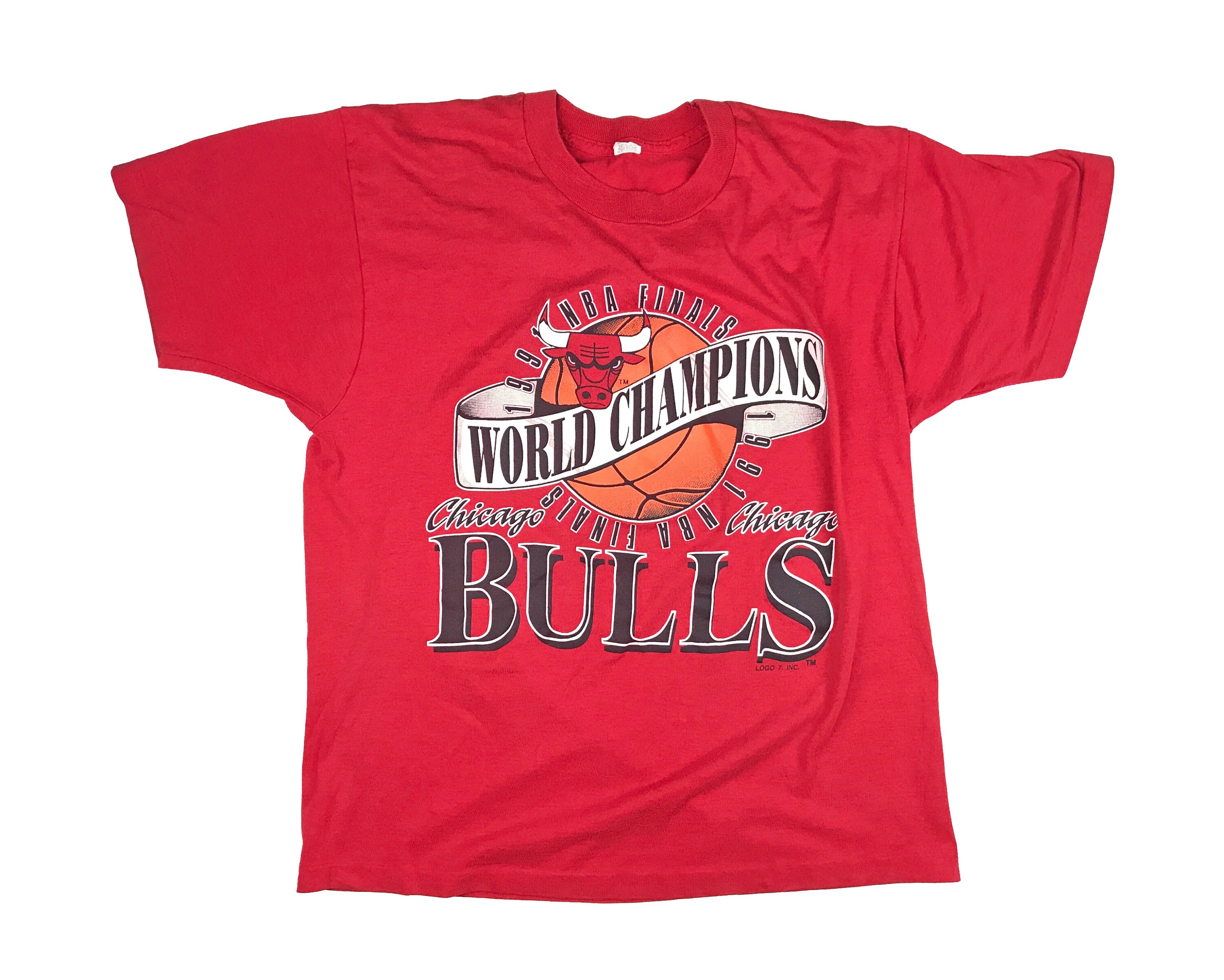 Vintage Chicago Bulls Shirt 90s NBA Finals 1991 the Last Dance 