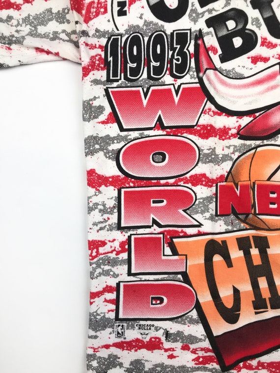 Vintage NBA Chicago Bulls Tee Shirt 1993 Size Medium Made in USA