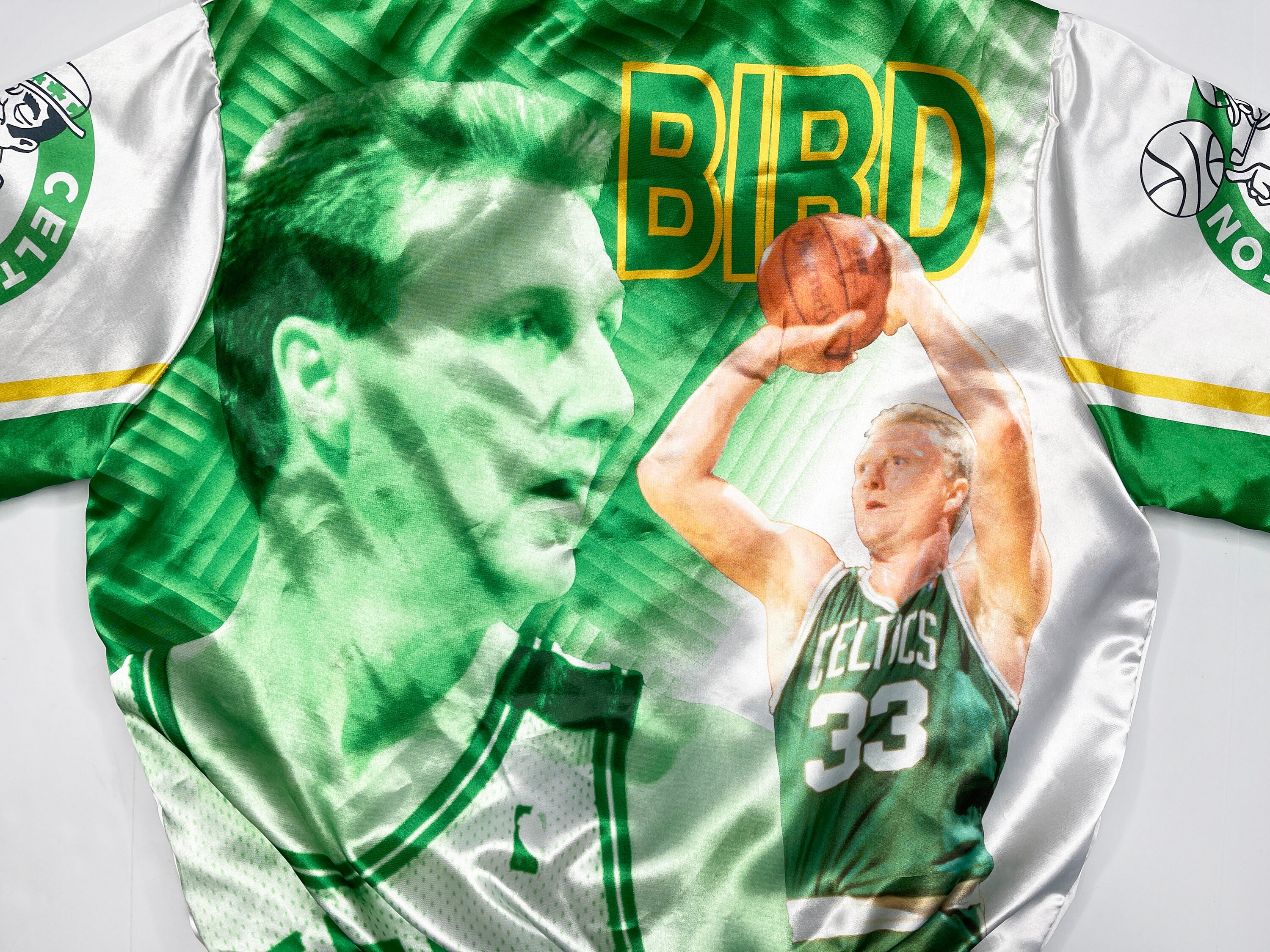 Vintage Larry Bird Jacket 90s Chalk Line Boston Celtics Fanimation R3 Etsy