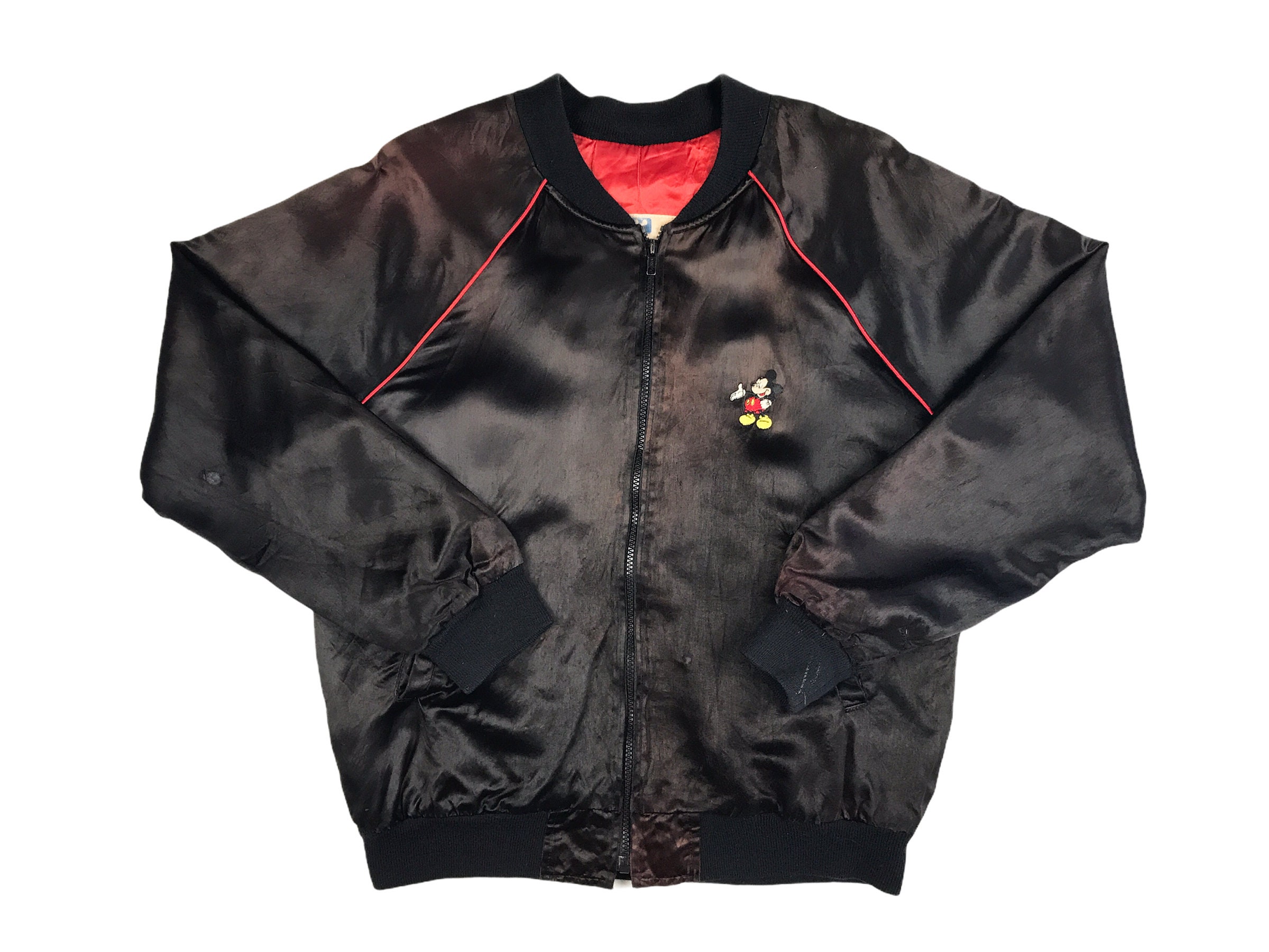 Vintage Disney Channel Bomber Jacket 80s Mickey Mouse R5 - Etsy