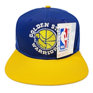 Vintage Golden State Warriors Hat • 90s NBA Snapback Cap • AJD NOS