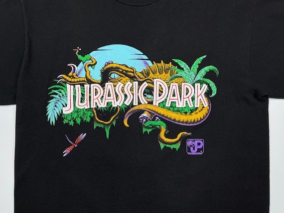 Vintage Jurassic Park Shirt 90s Movie Promo Dinos… - image 3