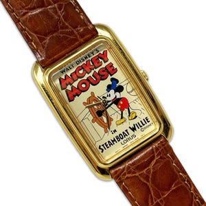 Vintage Mickey Mouse Watch Steamboat Willie 90s Disney 90s