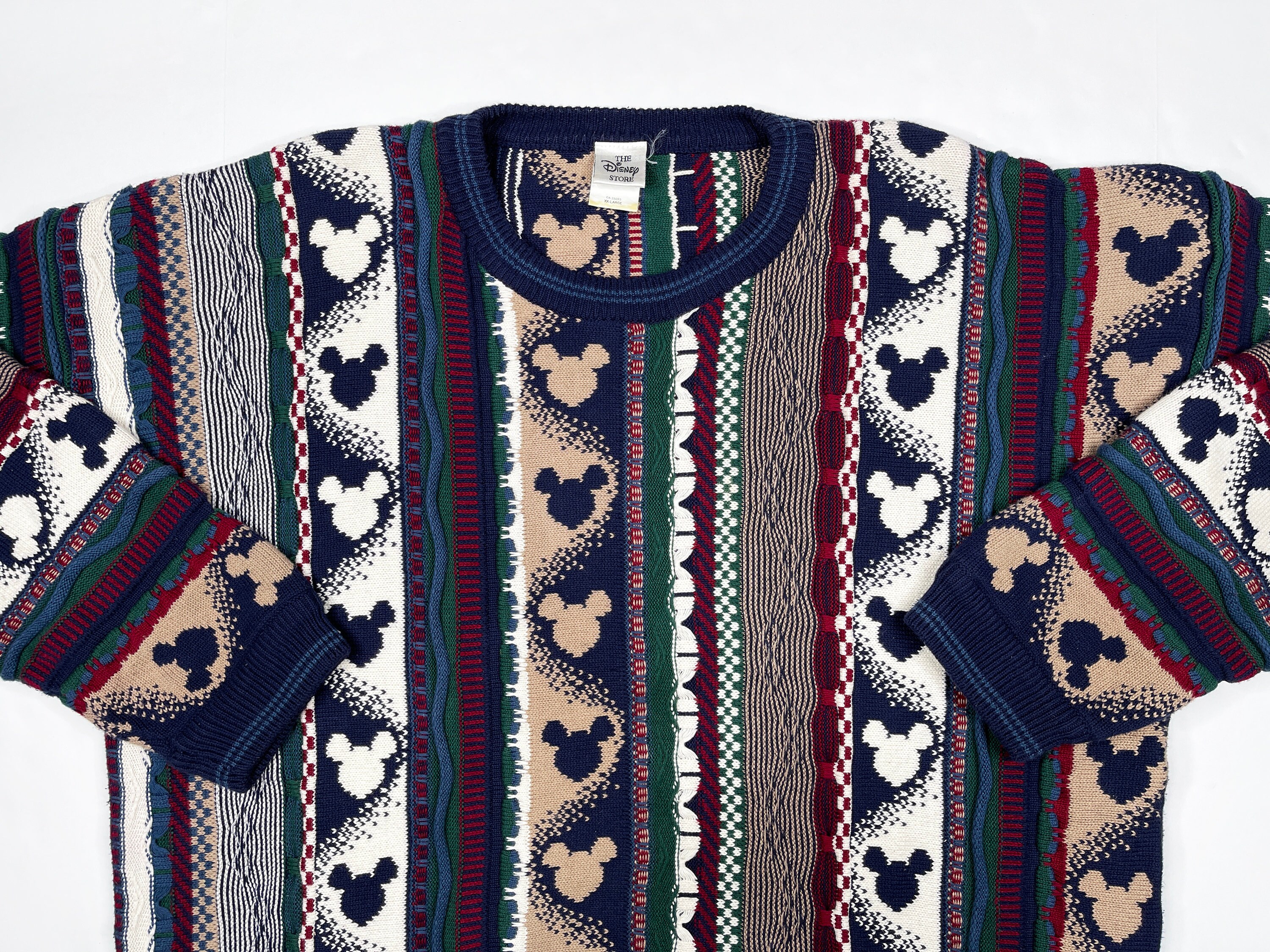 Vintage Mickey Mouse Sweater 90s Coogi Style Disney G3 - Etsy