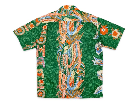 Vintage 80s Aloha Shirt Hawaiian Ocean Pacific Su… - image 1