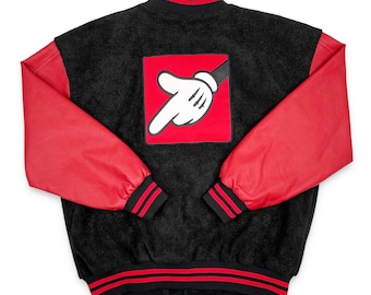 Vintage Mickey Mouse Jacket • 90s Disney Cast Member Fleece Bomber • Fits L