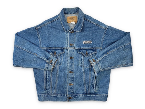 Vintage Cartoon Network Denim Jacket Jean 90s Flintstones Jetsons