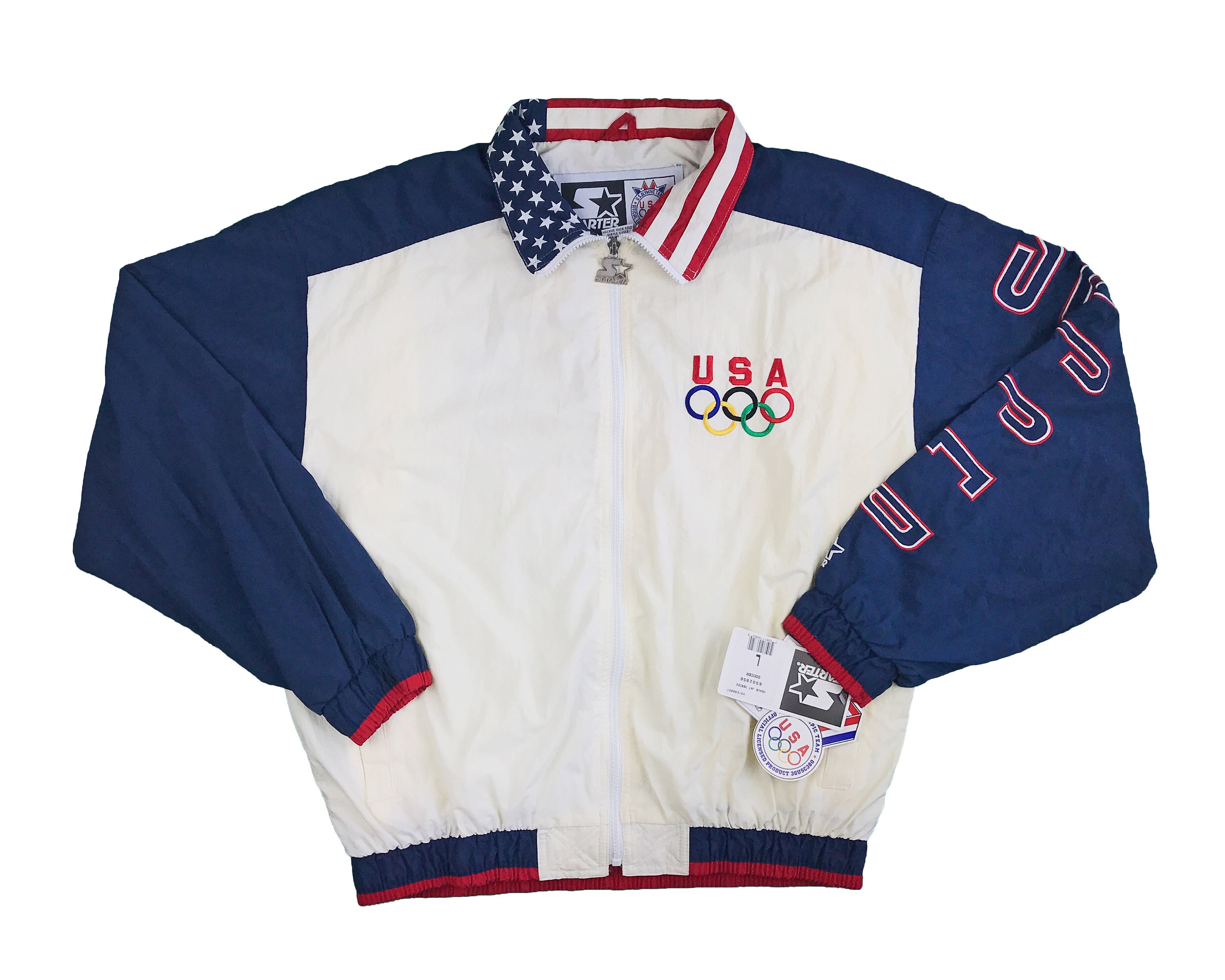 Vintage US Soccer Team Starter Jacket Olympic Windbreaker 90s Team