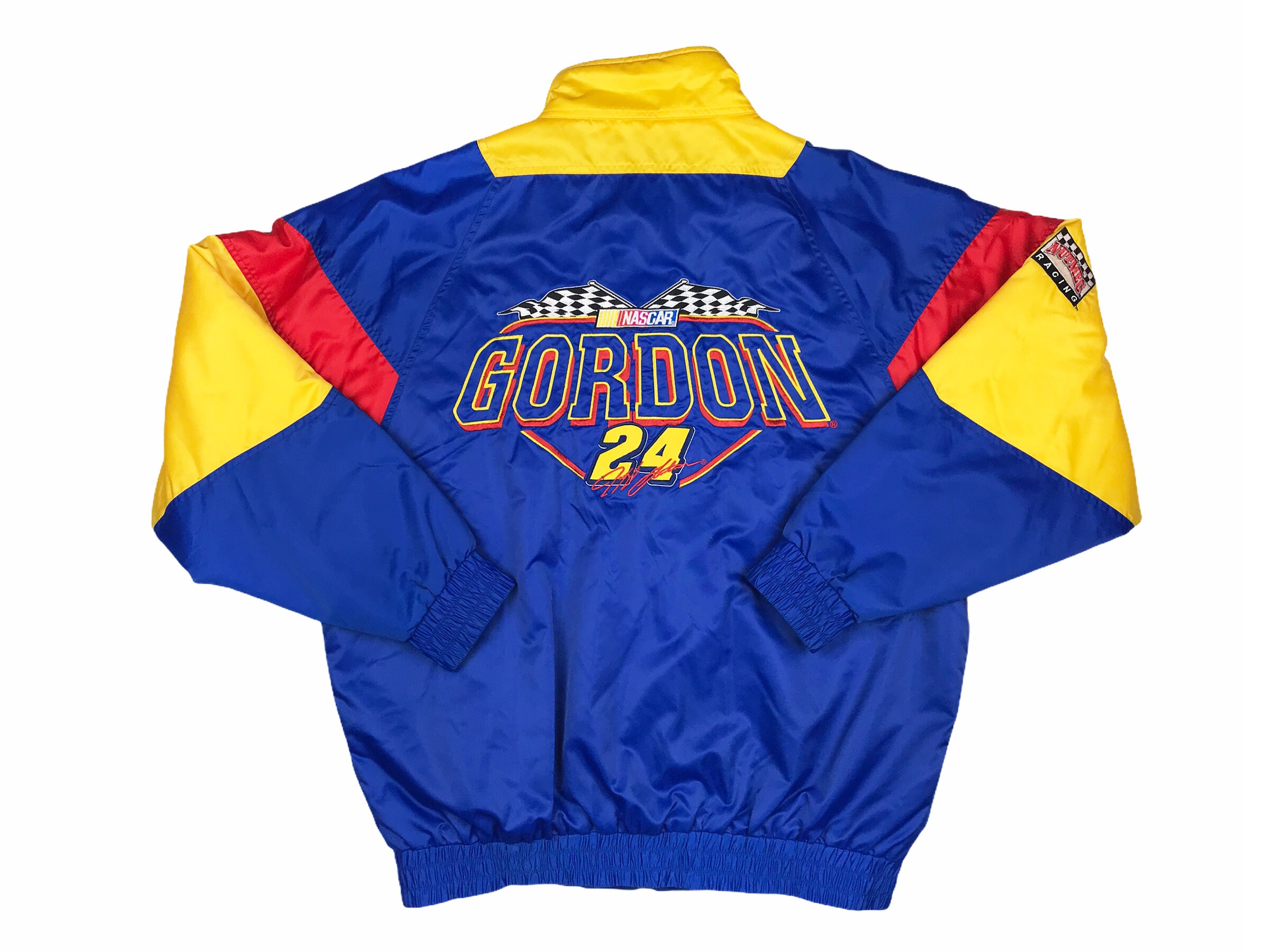 Vintage Nascar Jeff Gordon Jacket Dupont 90s Racing Nutmeg Colorblock R5