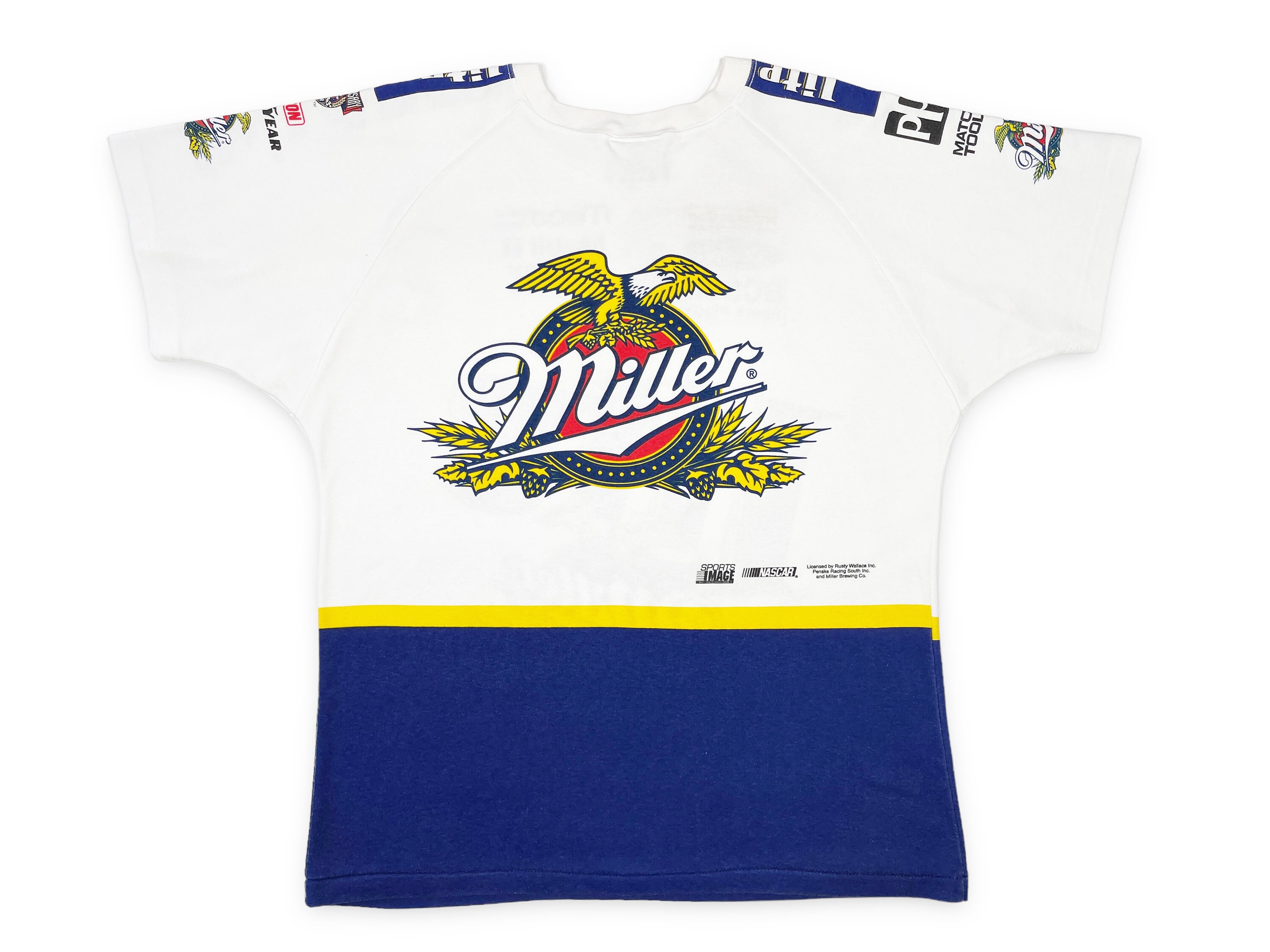 Vintage Miller Lite Racing Shirt NASCAR Rusty Wallace Beer 90s Etsy