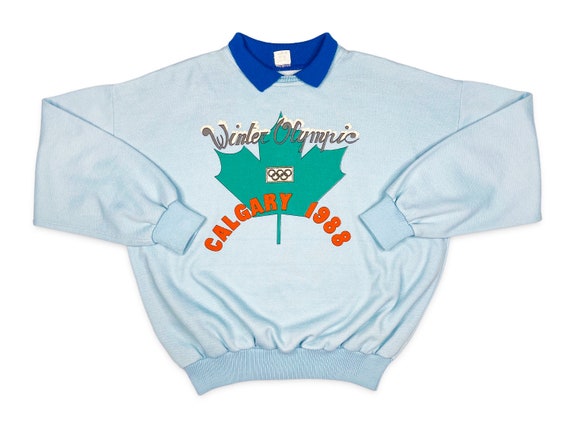 Vintage Calgary Winter Olympics Crewneck Sweatshi… - image 1