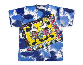 Vintage Mickey Mouse Mouse Shirt Minnie Disney 90s All Over Print V9