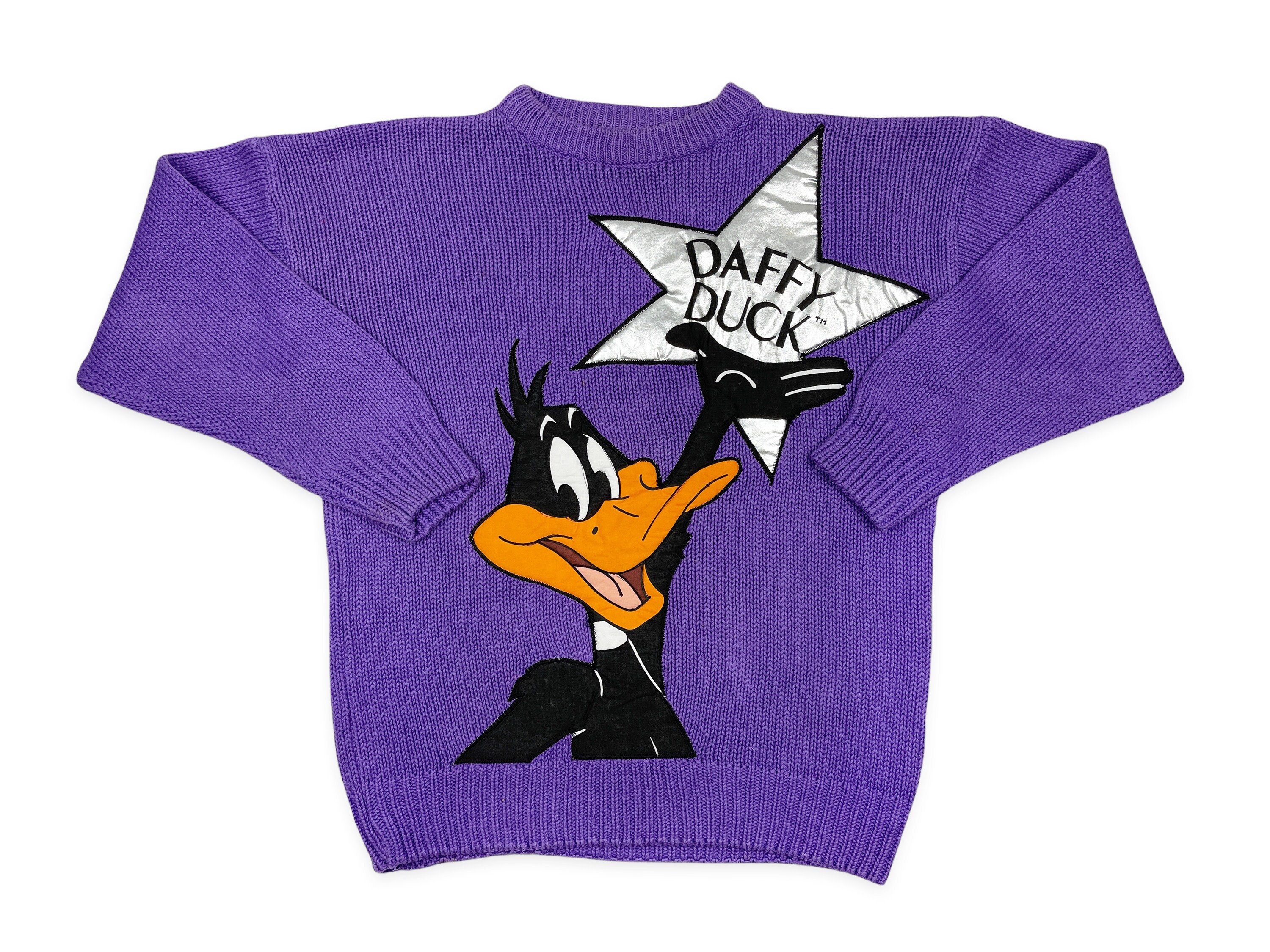 Vintage 90s Daffy Duck JC de Castelbajac Looney Tunes Ski Sweater