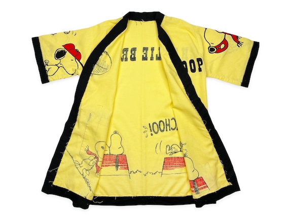 Vintage Snoopy Robe 60s 70s Charlie Brown Peanuts… - image 7