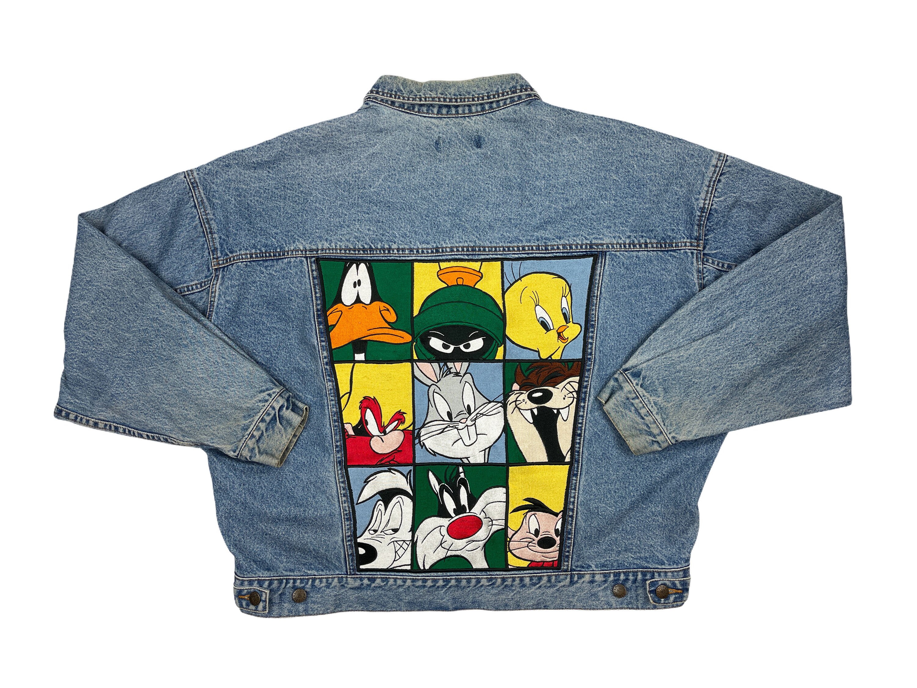 Denim Jacket 90s Jean Bugs Bunny Taz 