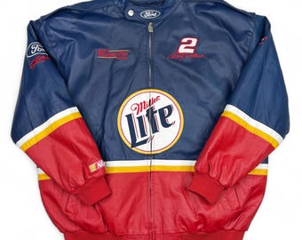 ひ*♪様 Chase Authentics Miller Lite レーシングジ Chase Authentics Miller Lite Racing Jacket – Kurt Busch #2 | L - Etsy