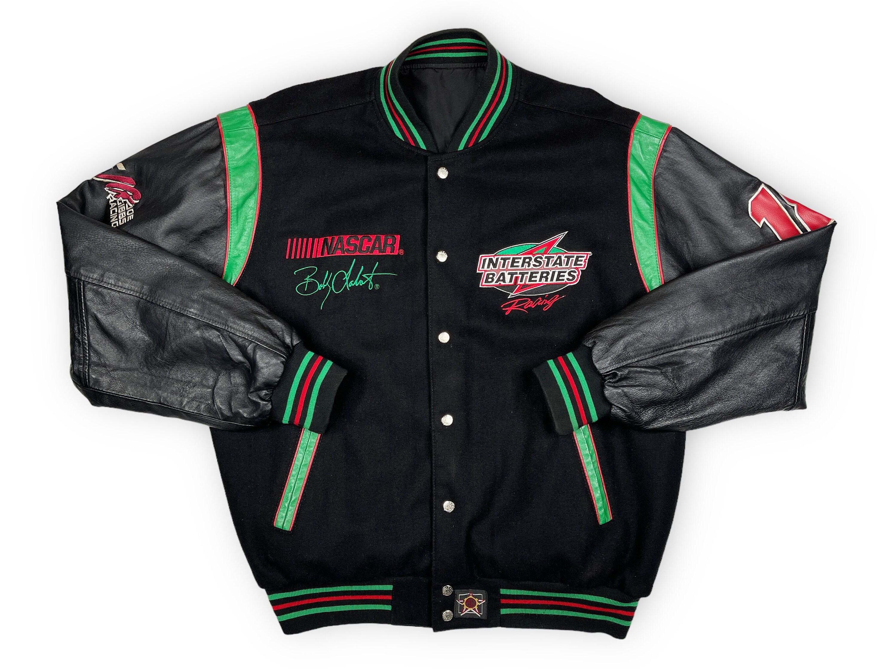Vintage Interstate Batteries Racing Jacket 90s NASCAR Bobby