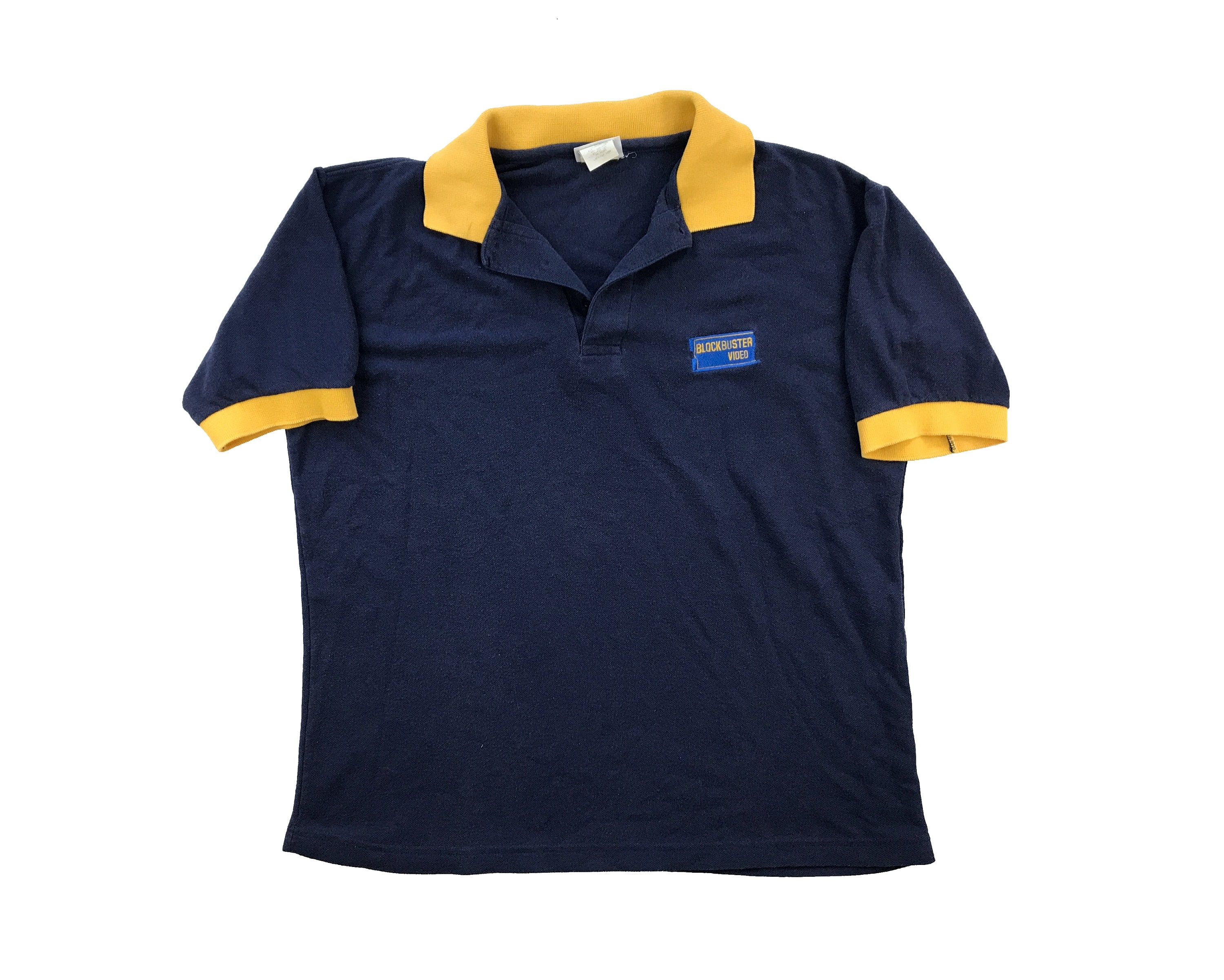 Vintage Blockbuster Polo Shirt Employee Uniform 90s Be Kind Rewind ...