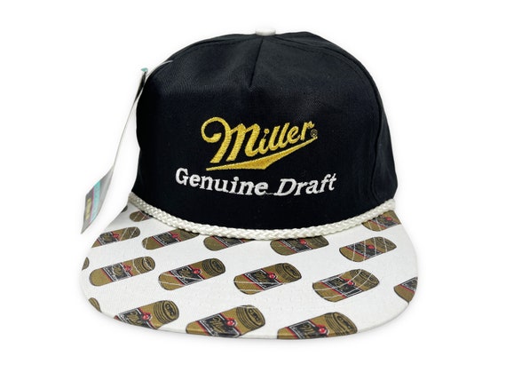 Vintage Miller Genuine Draft Hat 80s 90s Strapbac… - image 1