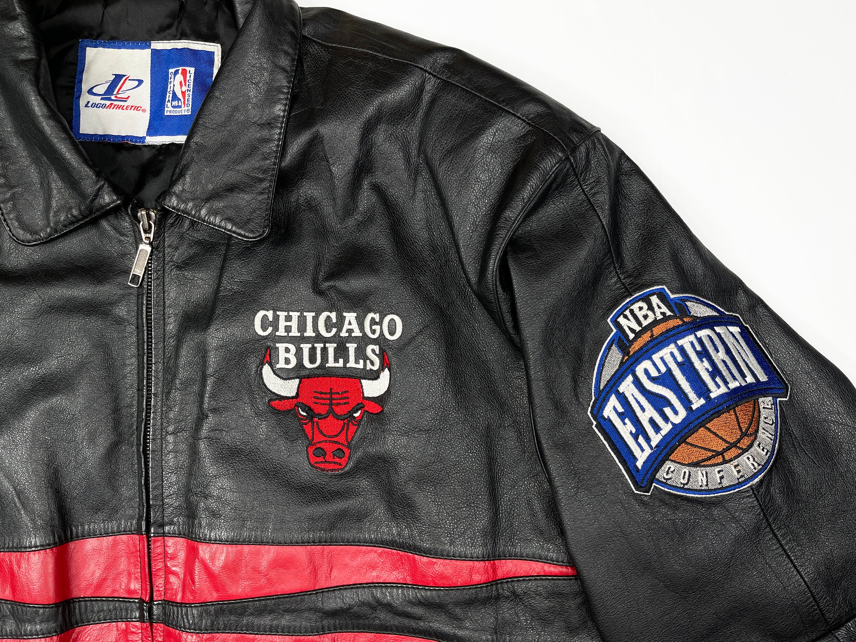 Chicago Bulls Fleece Leather Jacket