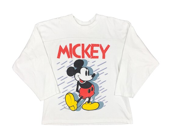 Vintage Mickey Mouse Shirt 90s Long 