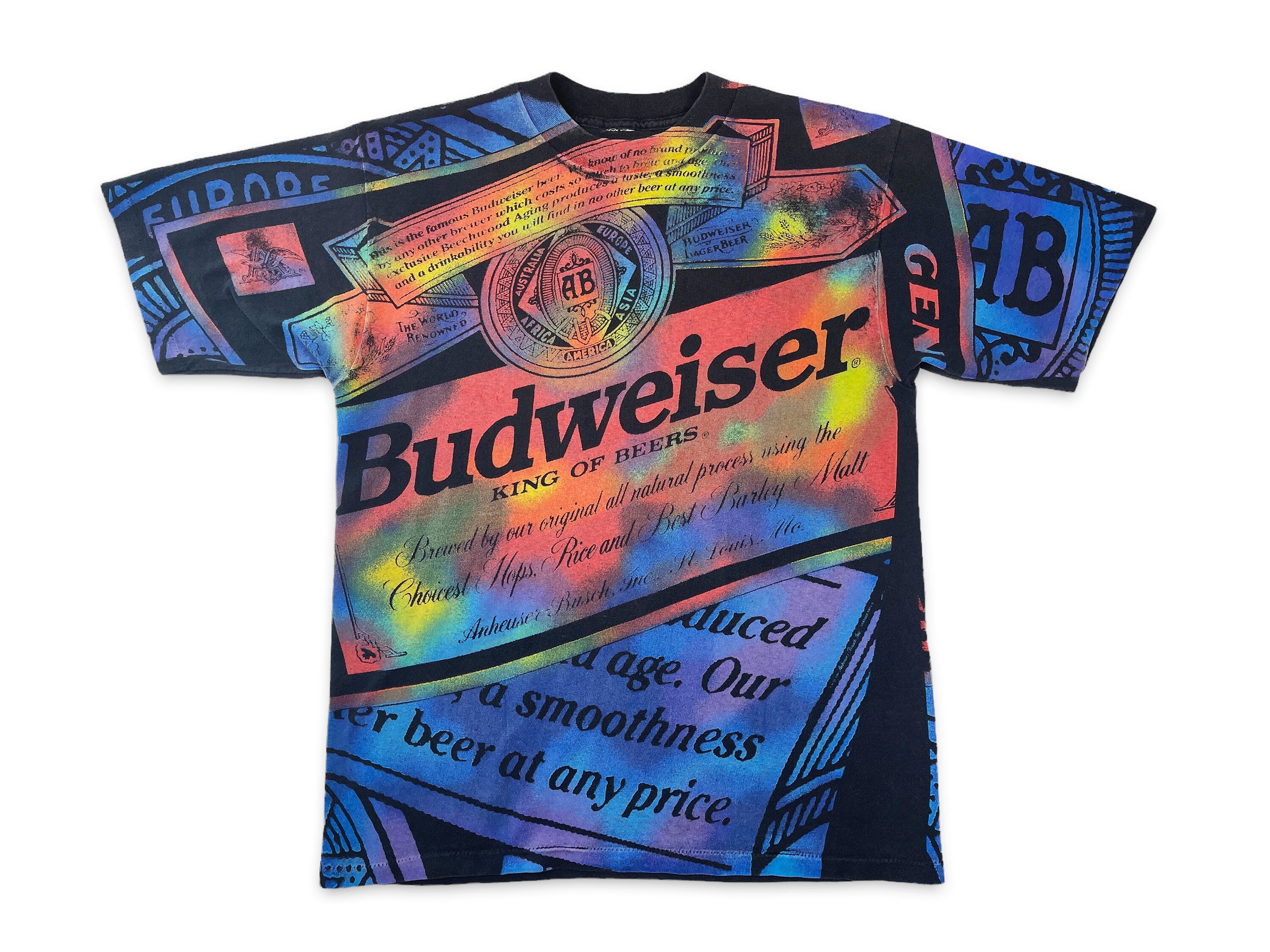 Vintage Budweiser Shirt 90s All Over 