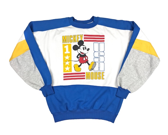 Vintage Mickey Mouse Crewneck Sweatshirt 80s Disne