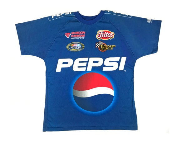 Vintage NASCAR Pepsi Shirt 90s All Over Print Dupont … - Gem