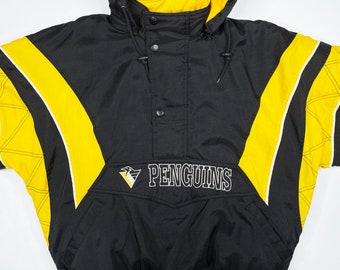 Vintage 1990s Pittsburgh Penguins NHL Starter Puffer Jacket / 