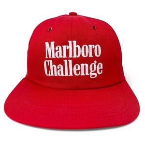 Vintage Marlboro Challenge Hat Cigarettes 80s 90s Snapback Cap CART Racing B5
