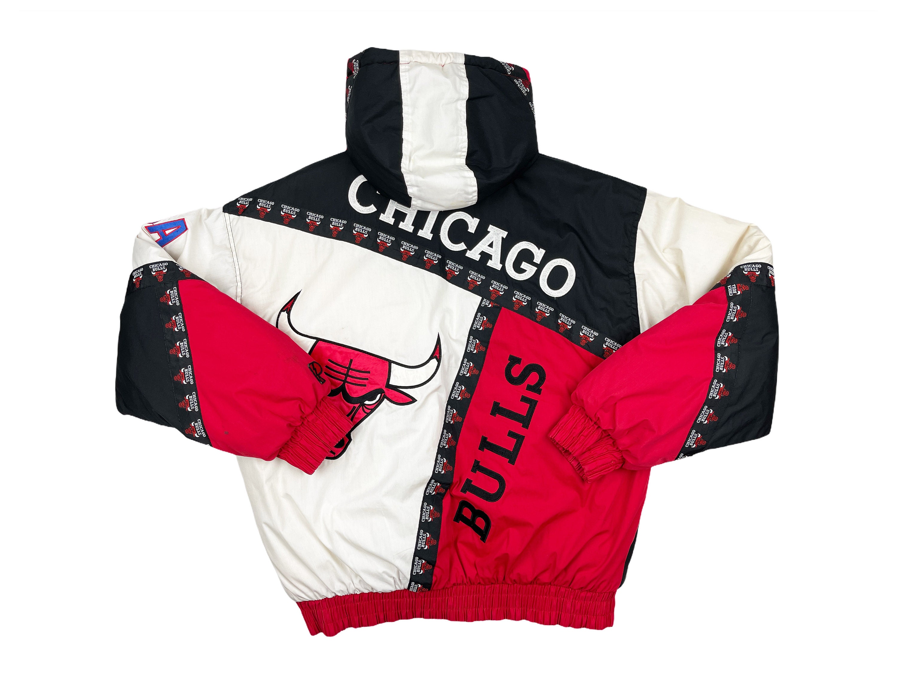 Rare Chicago Bulls NBA Camo Windbreaker Jacket Sz XL