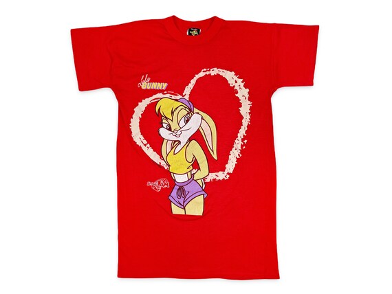 Vintage Lola Bunny Shirt jaren 90 Space Jam Tune Squad Monstars