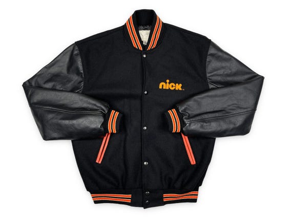 Nickelodeon Bomber Jacket 00s Television Leather Wool R2 - Etsy Nickelodeon Bomber Jacket 00s Television Leather Wool R2 - Etsy
