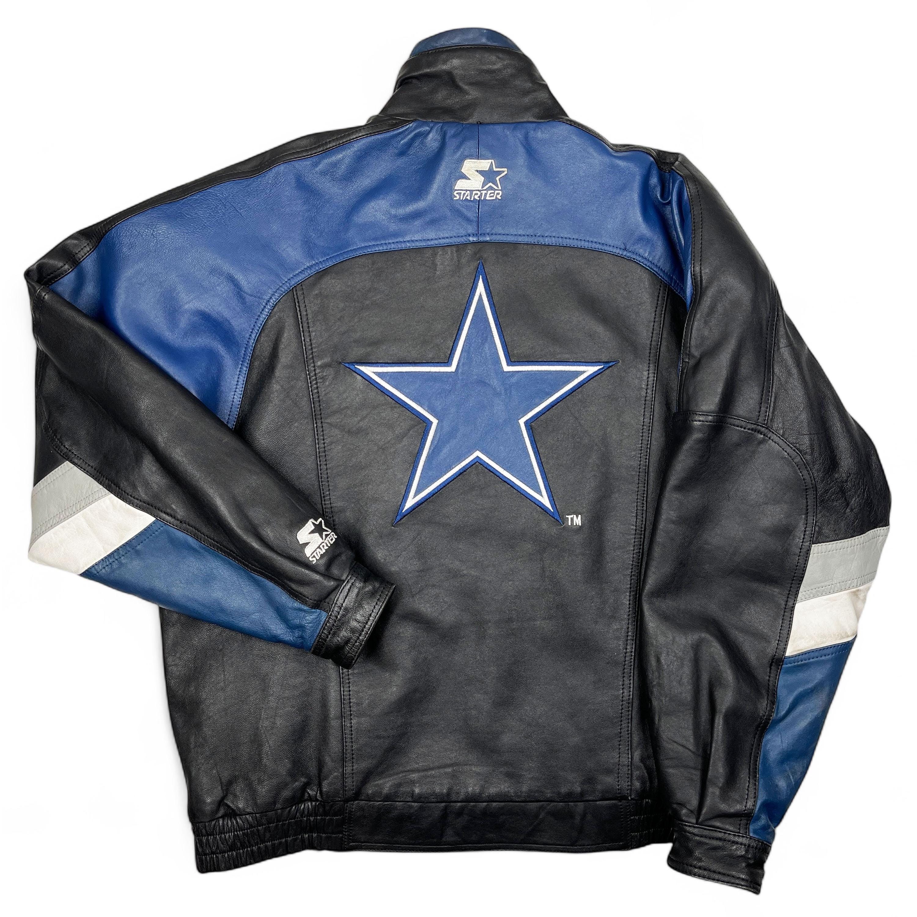Vtg Starter Pro Line Dallas Cowboys NFL Jacket Full Zip 90s
