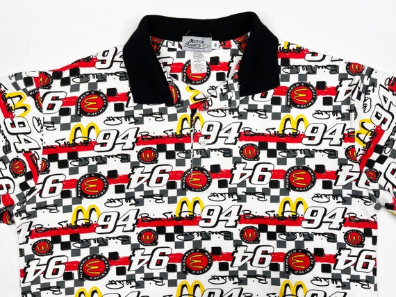 Vintage McDonalds Racing Polo Shirt 90s NASCAR Bi… - image 3