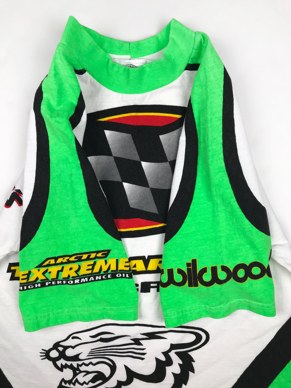 Vintage Arctic Cat Shirt 90s Snowmobile Racing Pit Crew Etsy