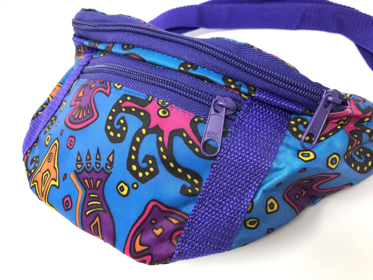 Vintage Fish Fanny Pack 90s Bum Bag Aquarium Festival C6 Etsy