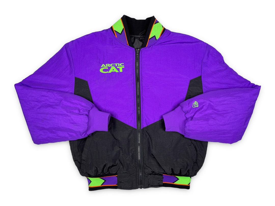 Vintage Arctic Cat Jacket 90s Windbreaker Snowmobiling Etsy