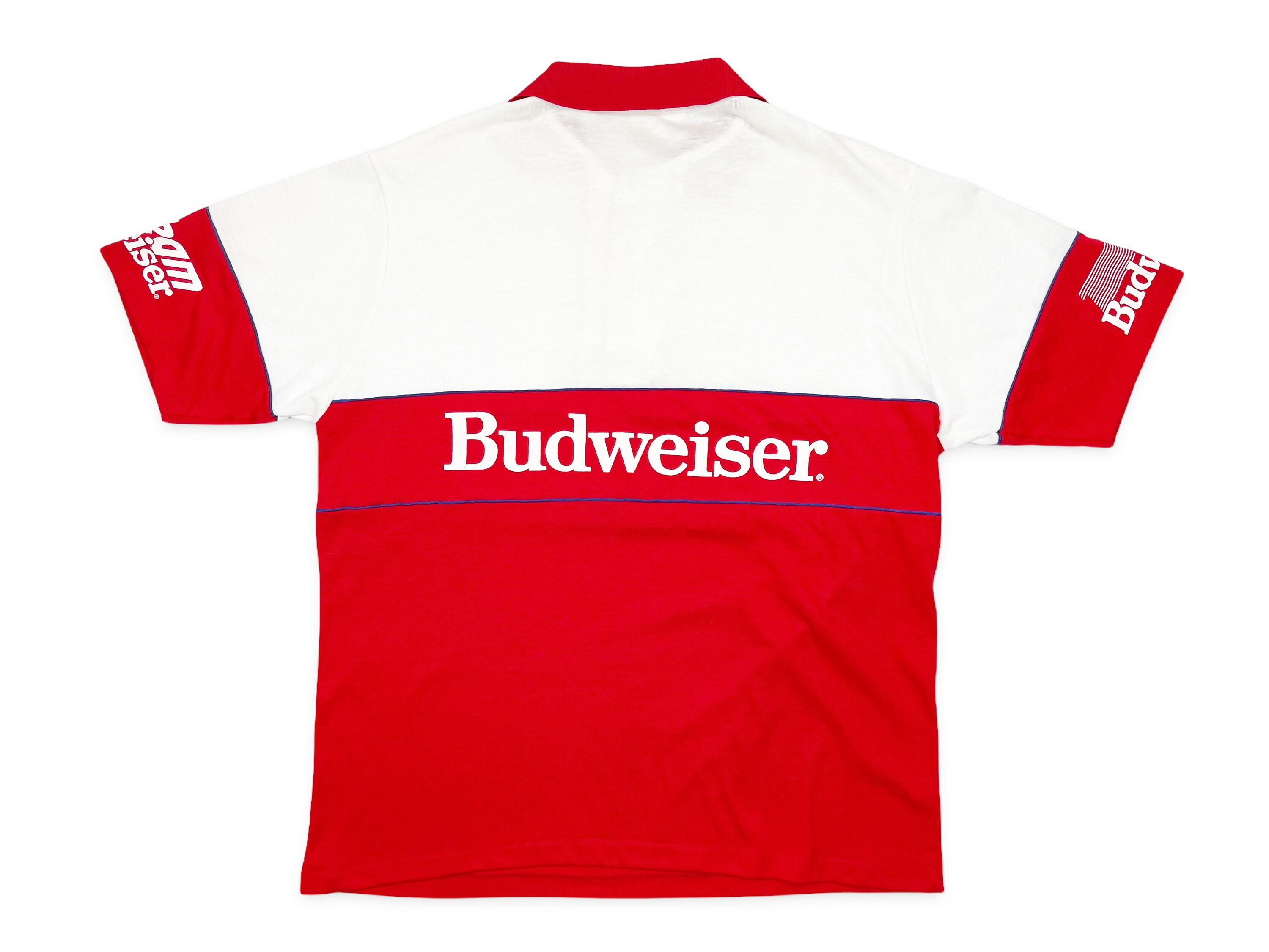 Vintage Budweiser Racing Polo Shirt 80s 