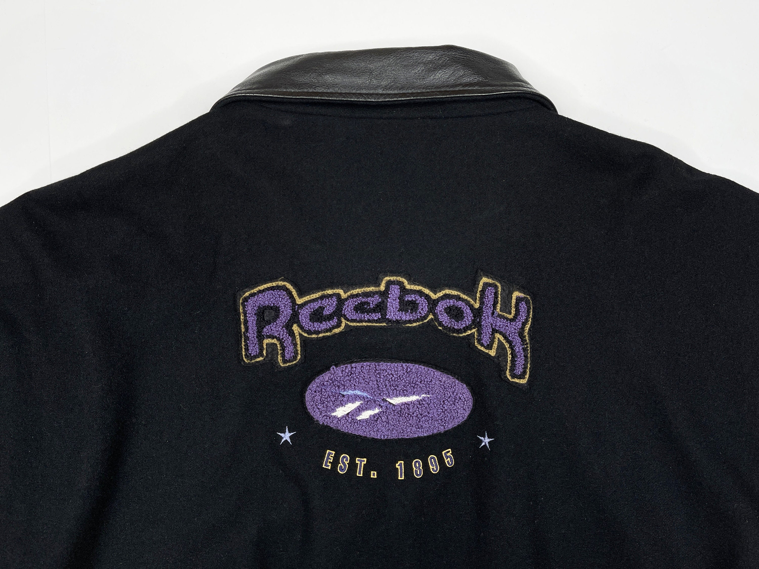 Vintage reebok varsity hot sale jacket