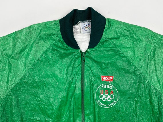 Vintage Levi's Olympic Windbreaker 80s Tyvek Jack… - image 4